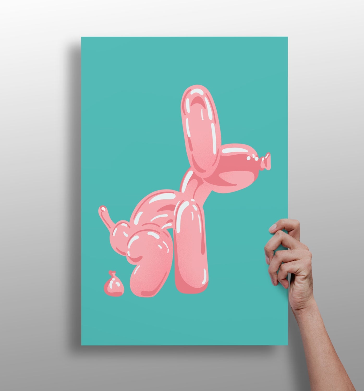 Balloon Dog Aluminum Print.