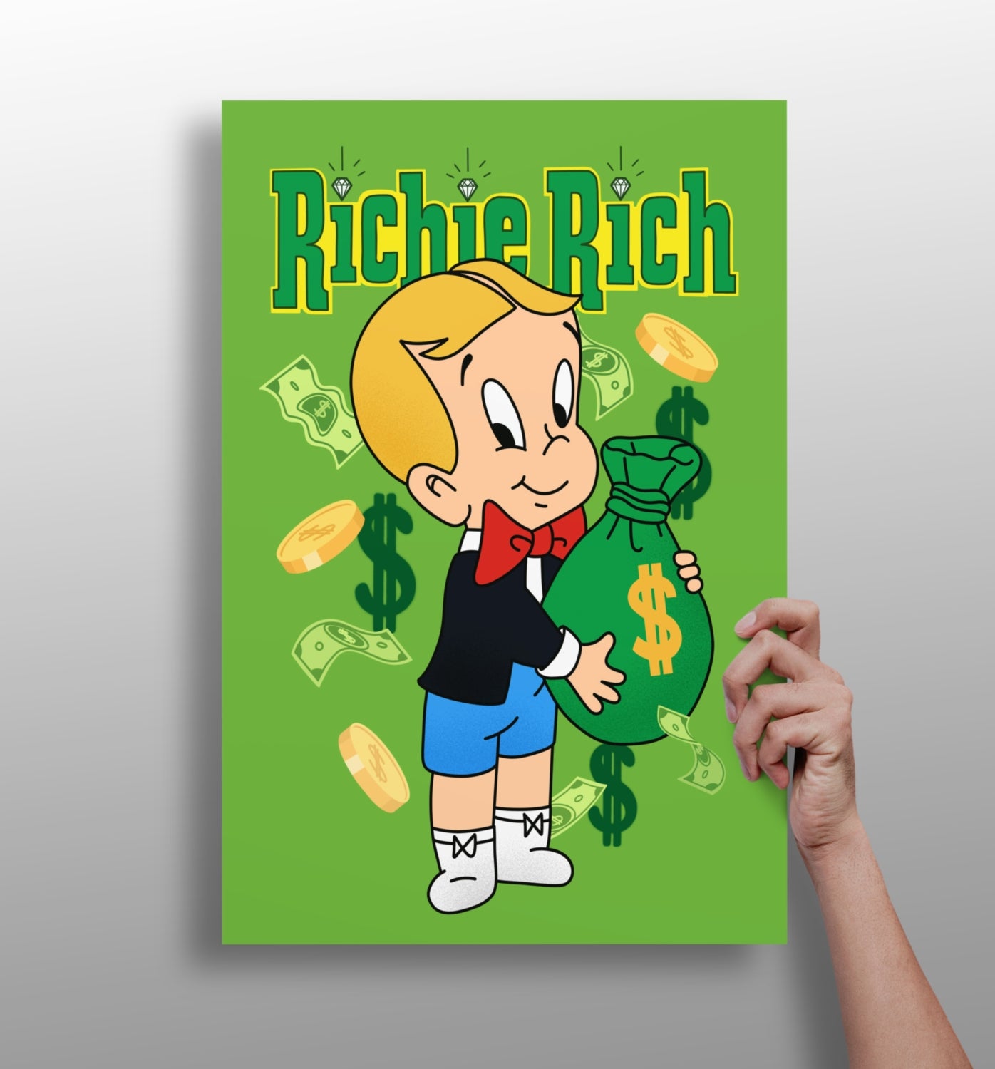 Richie Rich Aluminum Print.