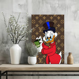 Duck The Rich Aluminum Print.