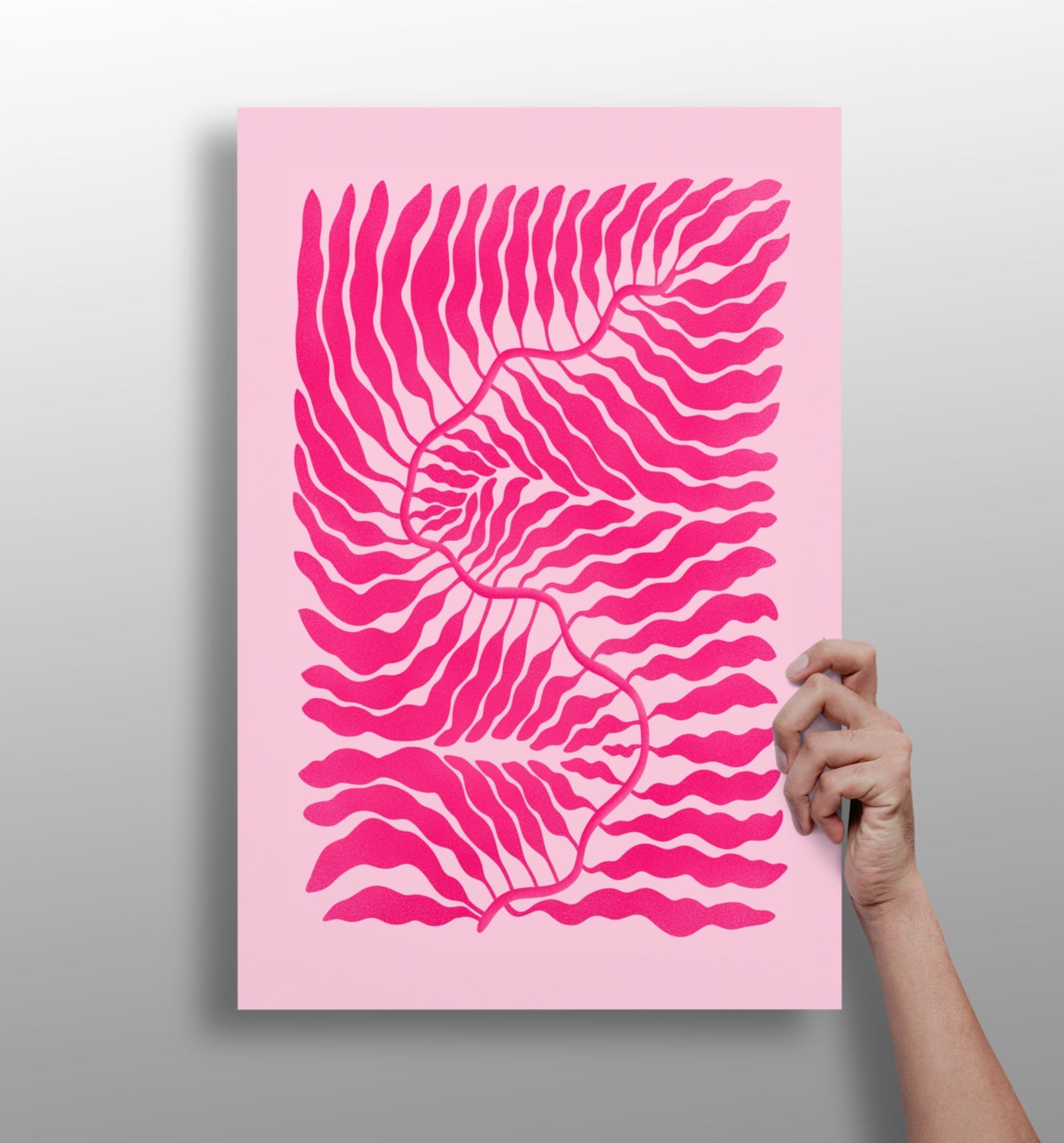 Abstract Flower Aluminum Print.