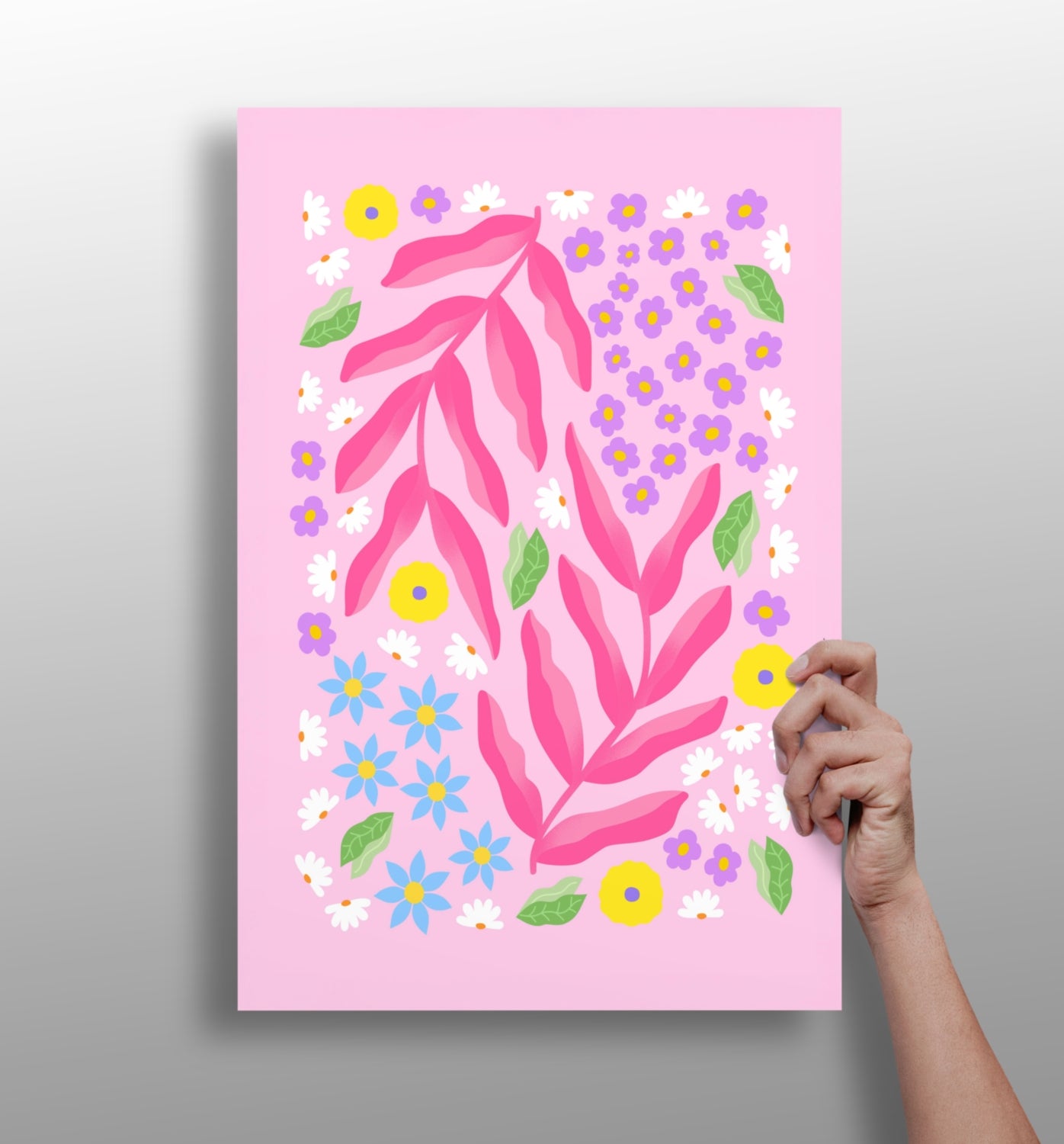 Abstract Flower Aluminum Print.