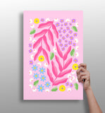 Abstract Flower Aluminum Print.