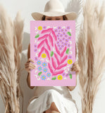 Abstract Flower Aluminum Print.