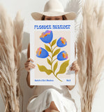 Modern Art Gallery Flower Aluminum Print.