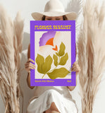 Modern Art Gallery Flower Aluminum Print.