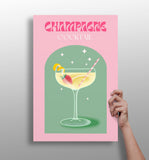 Champagne Aluminum Print.