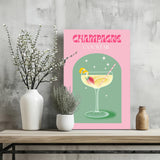 Champagne Aluminum Print.