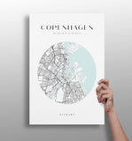 Copenhagen V2 Aluminum Print.