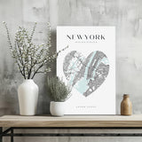 New York V1 Aluminum Print.