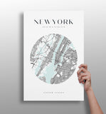New York V2 Aluminum Print.