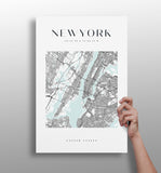New York V3 Aluminum Print.