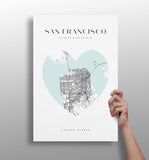 San Francisco V1 Aluminum Print.