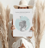 San Francisco V2 Aluminum Print.