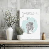 San Francisco V2 Aluminum Print.