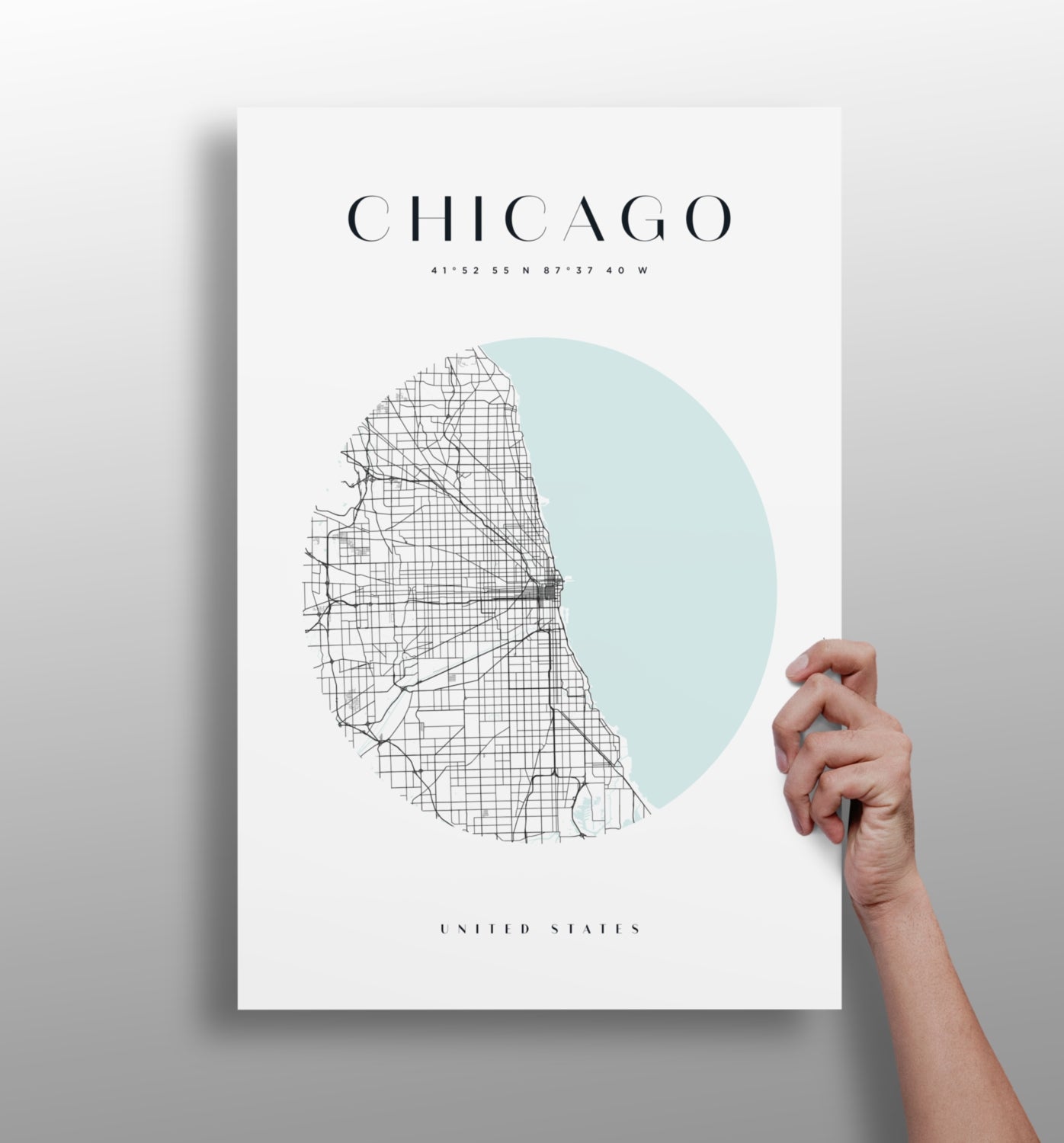 Chicago V2 Aluminum Print.