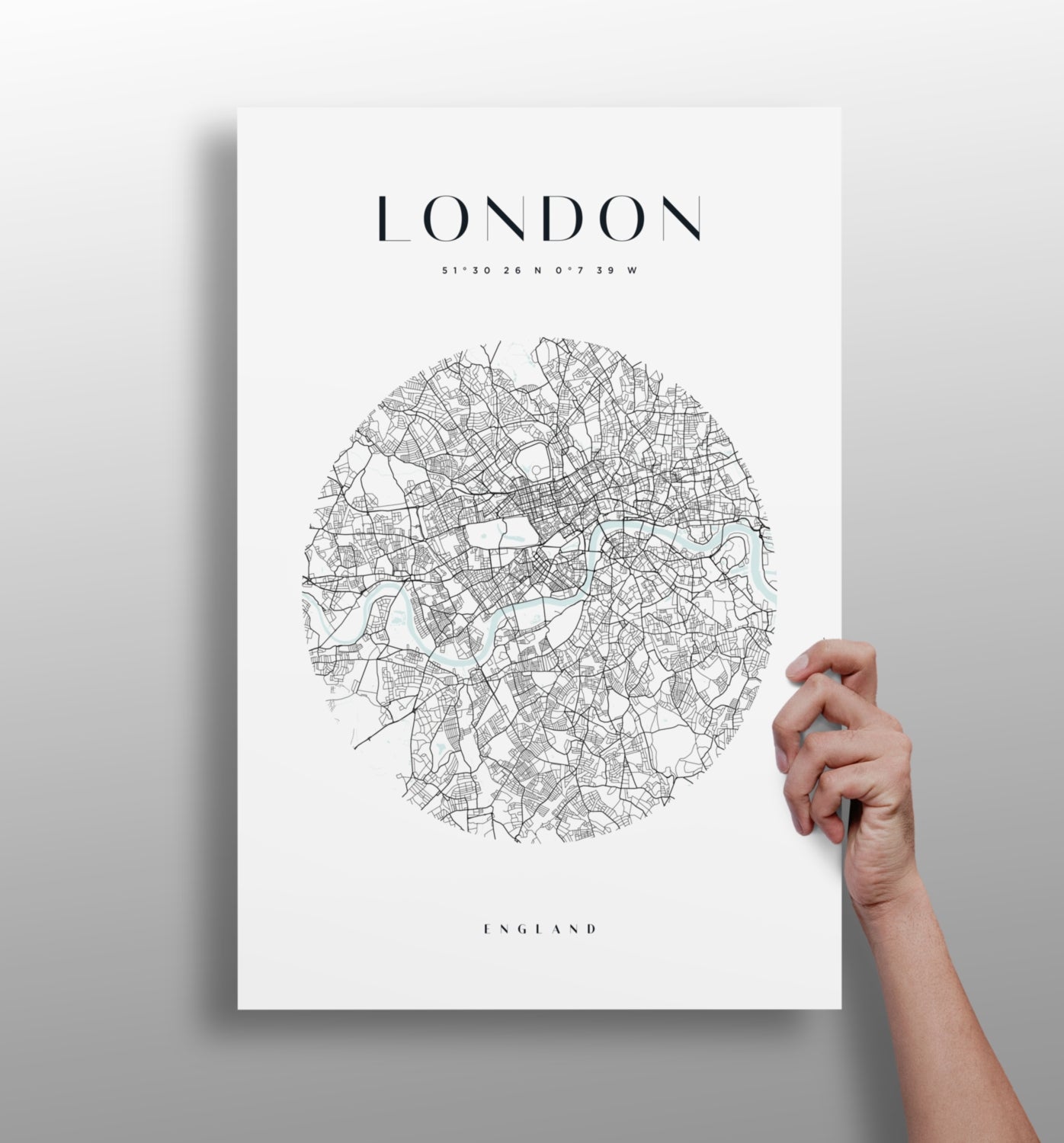 London V2 Aluminum Print.