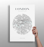 London V2 Aluminum Print.