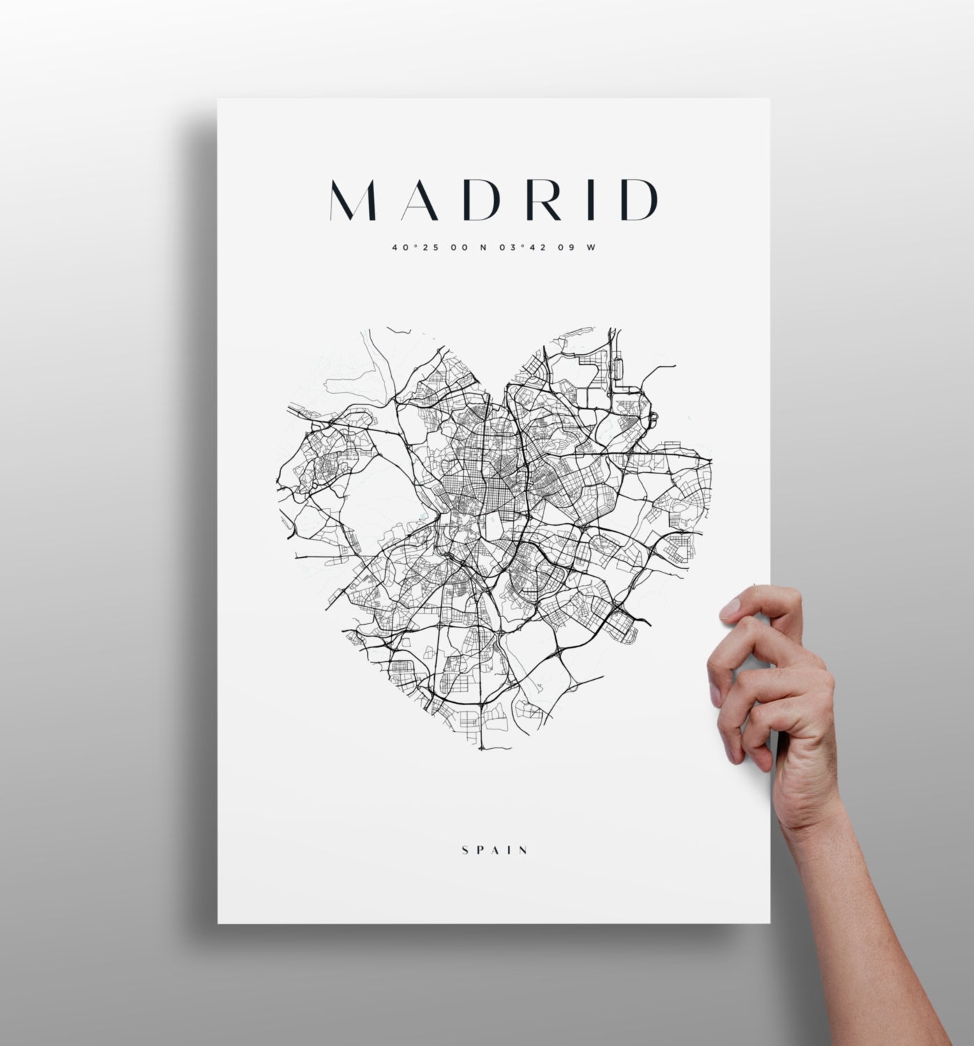 Madrid V1 Aluminum Print.