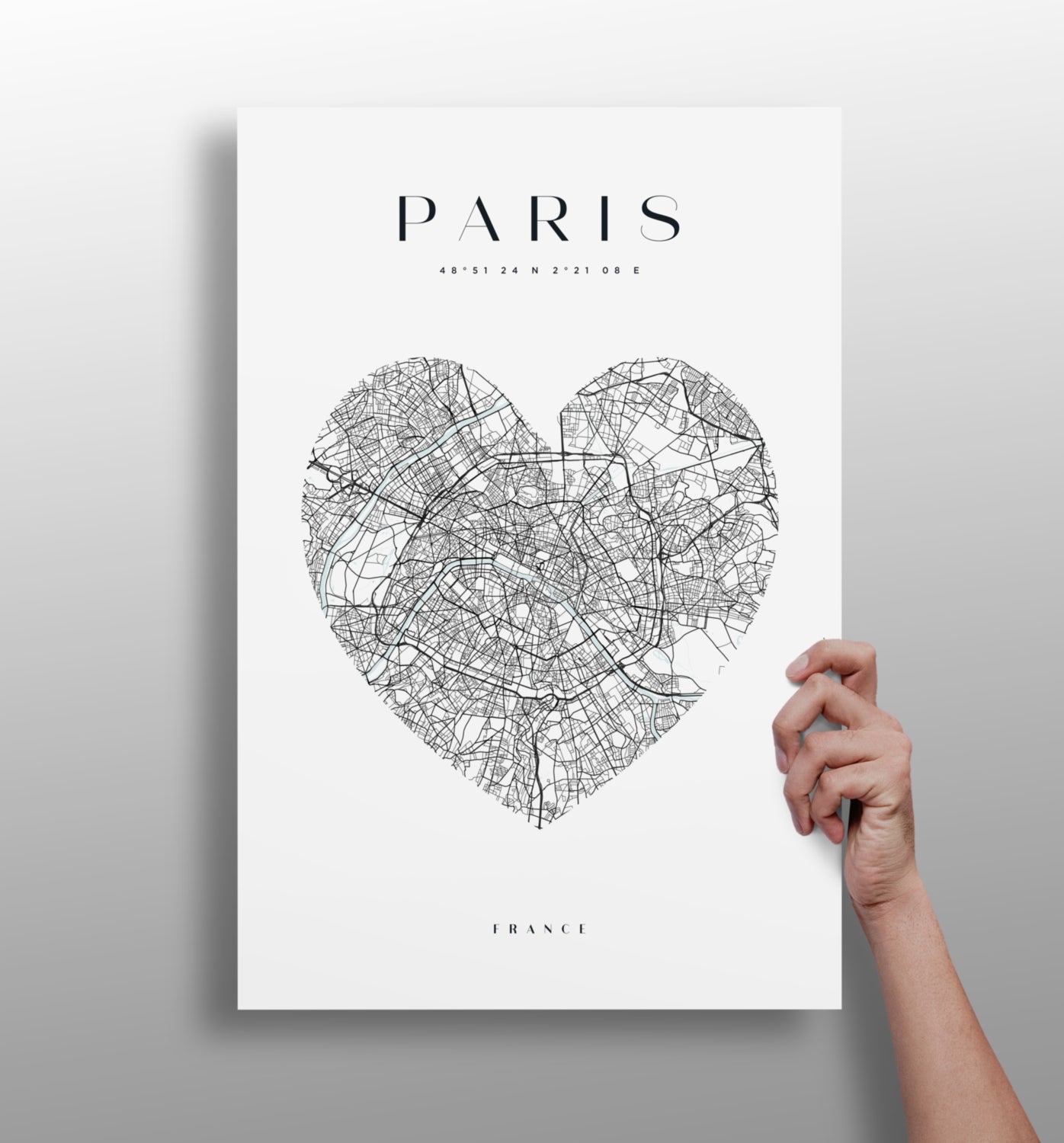 Paris V1 Aluminum Print.