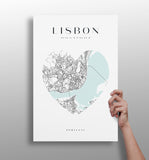 Lisbon V1 Aluminum Print.