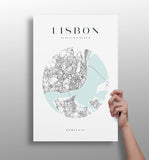 Lisbon V2 Aluminum Print.