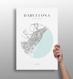 Barcelona V2 Aluminum Print.