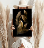 Bronze Feather Aluminum Print.