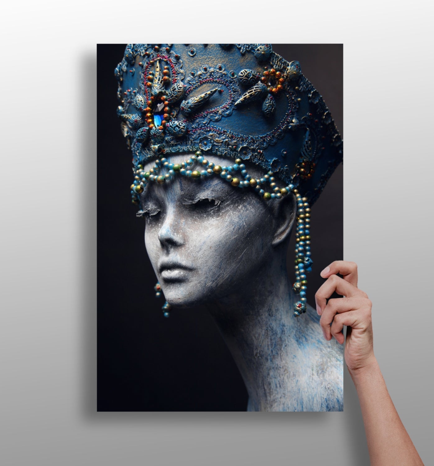 Egyptian Woman Aluminum Print.