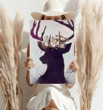 Deer Aluminum Print.