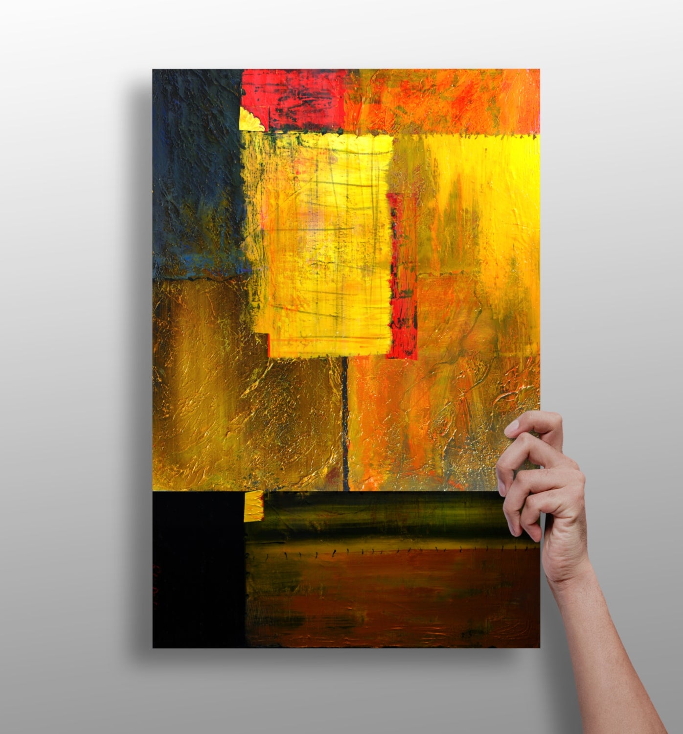 Abstract Aluminum Print.