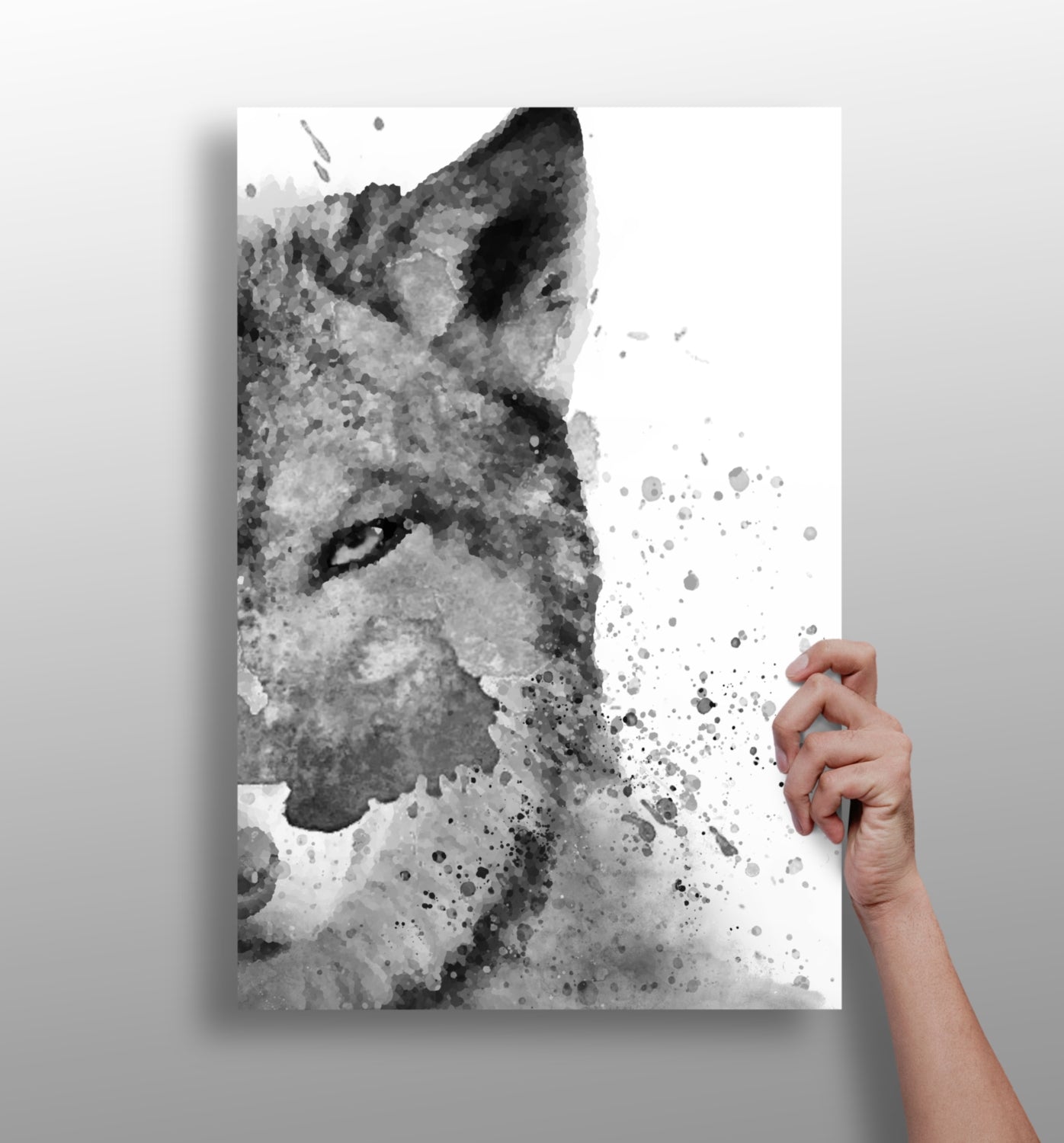 Wolf Aluminum Print.