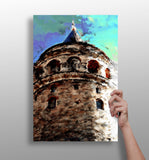 Galata Tower Aluminum Print.