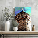 Galata Tower Aluminum Print.