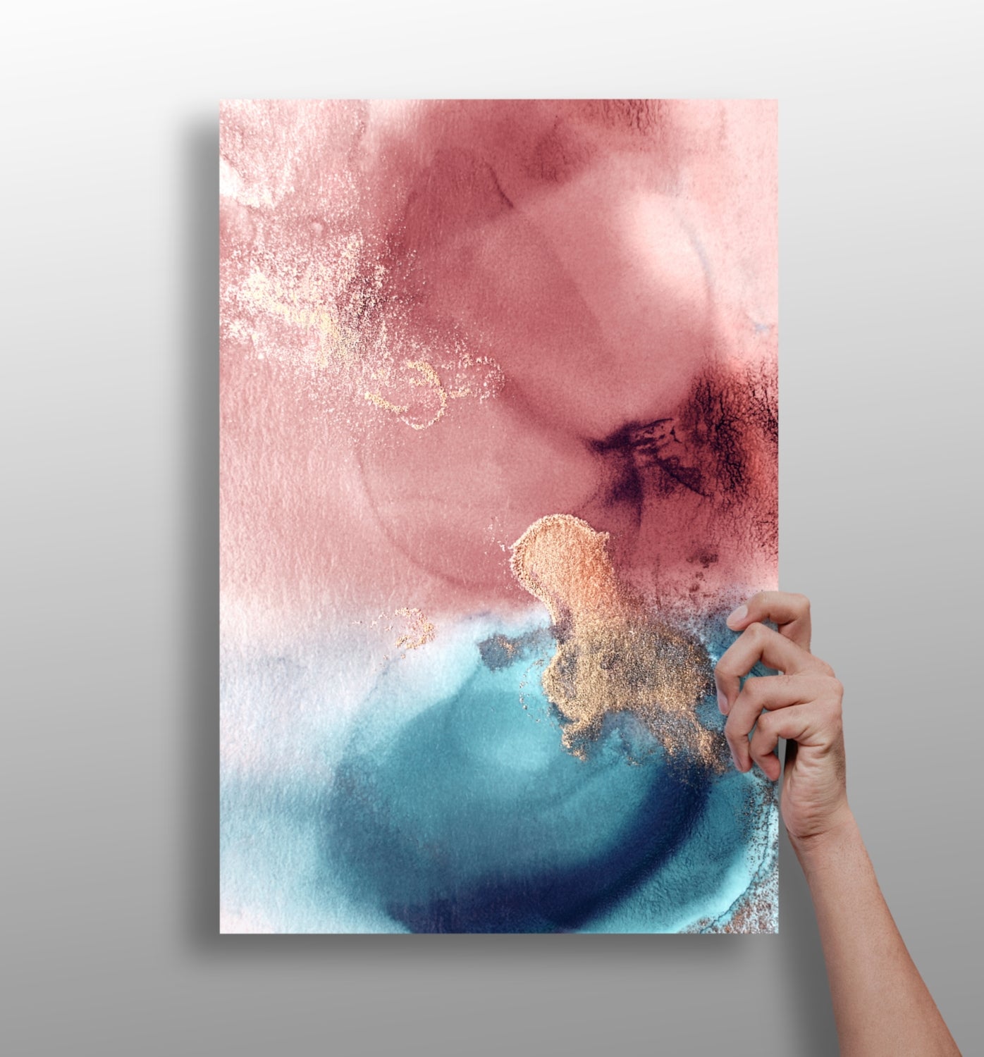 Abstract Aluminum Print.