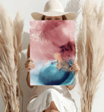 Abstract Aluminum Print.