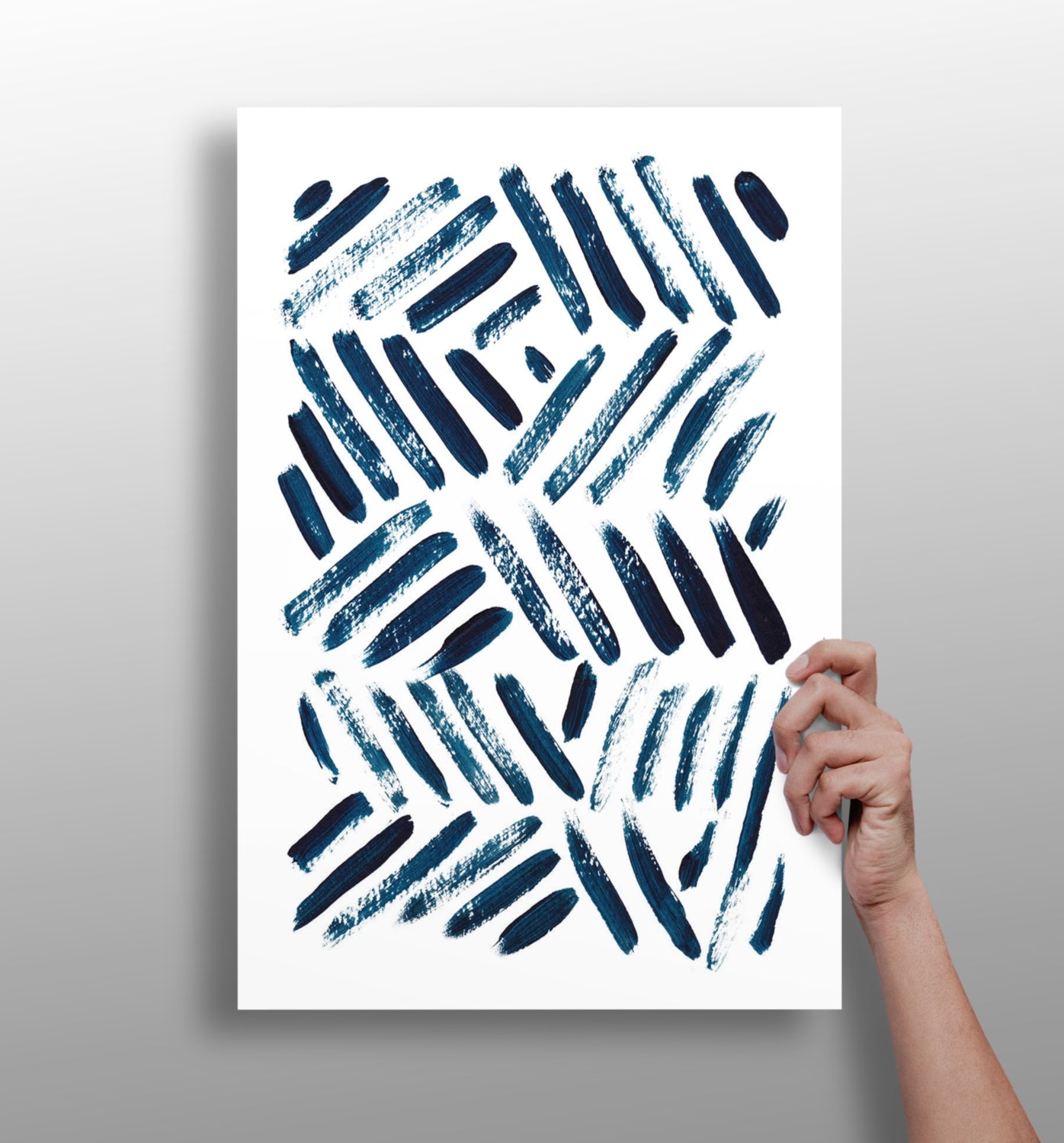 Abstract Lines Aluminum Print.