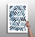 Abstract Lines Aluminum Print.