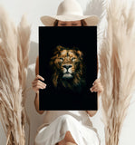 Lion Aluminum Print.