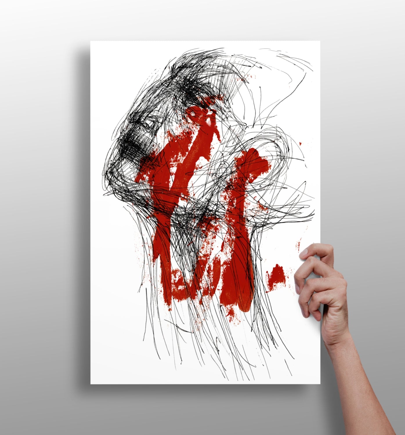 Modern Art Aluminum Print.