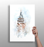 Galata Tower Aluminum Print.