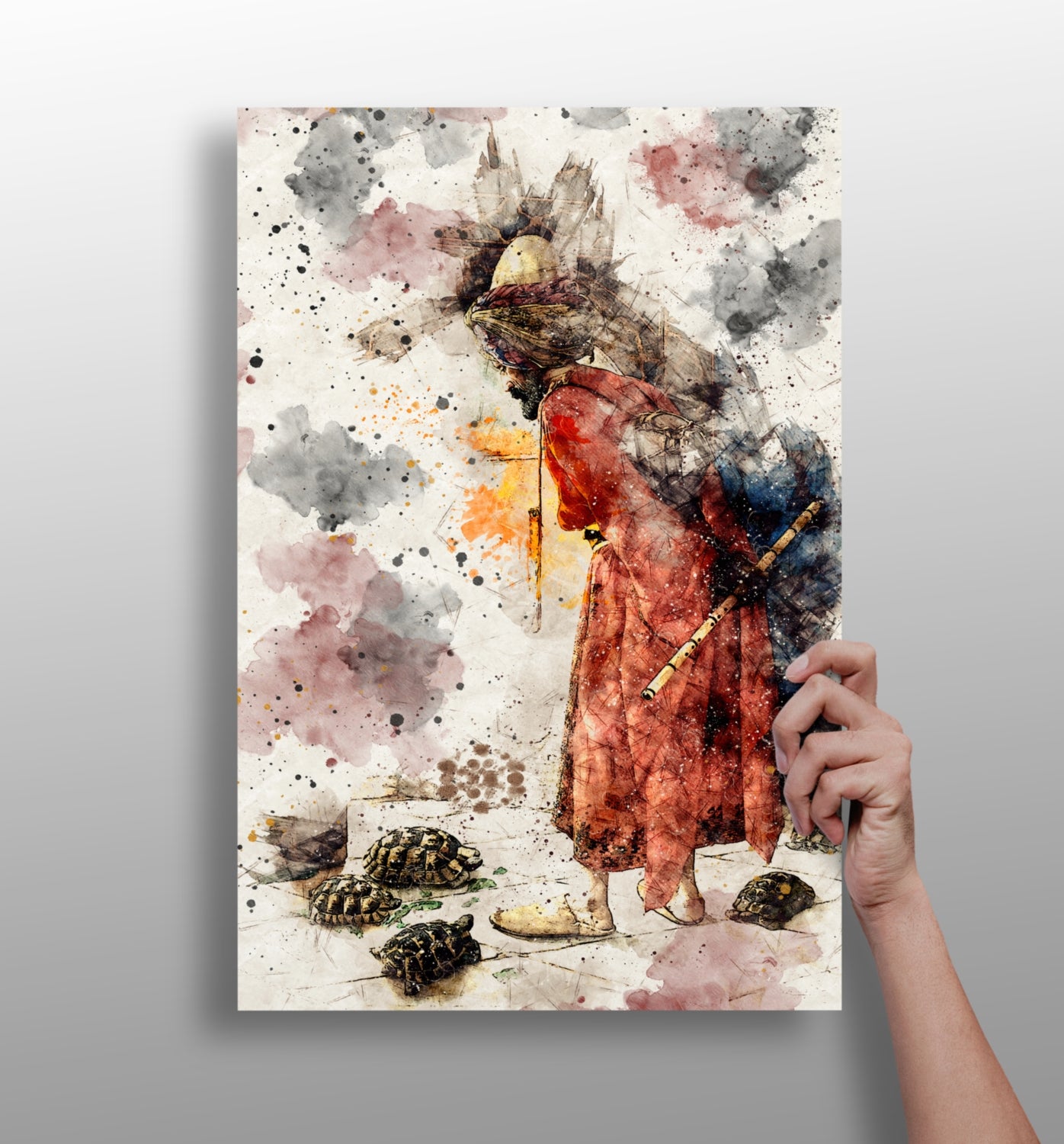 The Tortois Trainer Aluminum Print.