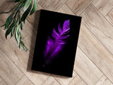 Purple Feather Aluminum Print.