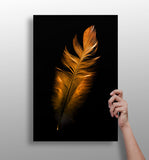 Bronze Feather Aluminum Print.