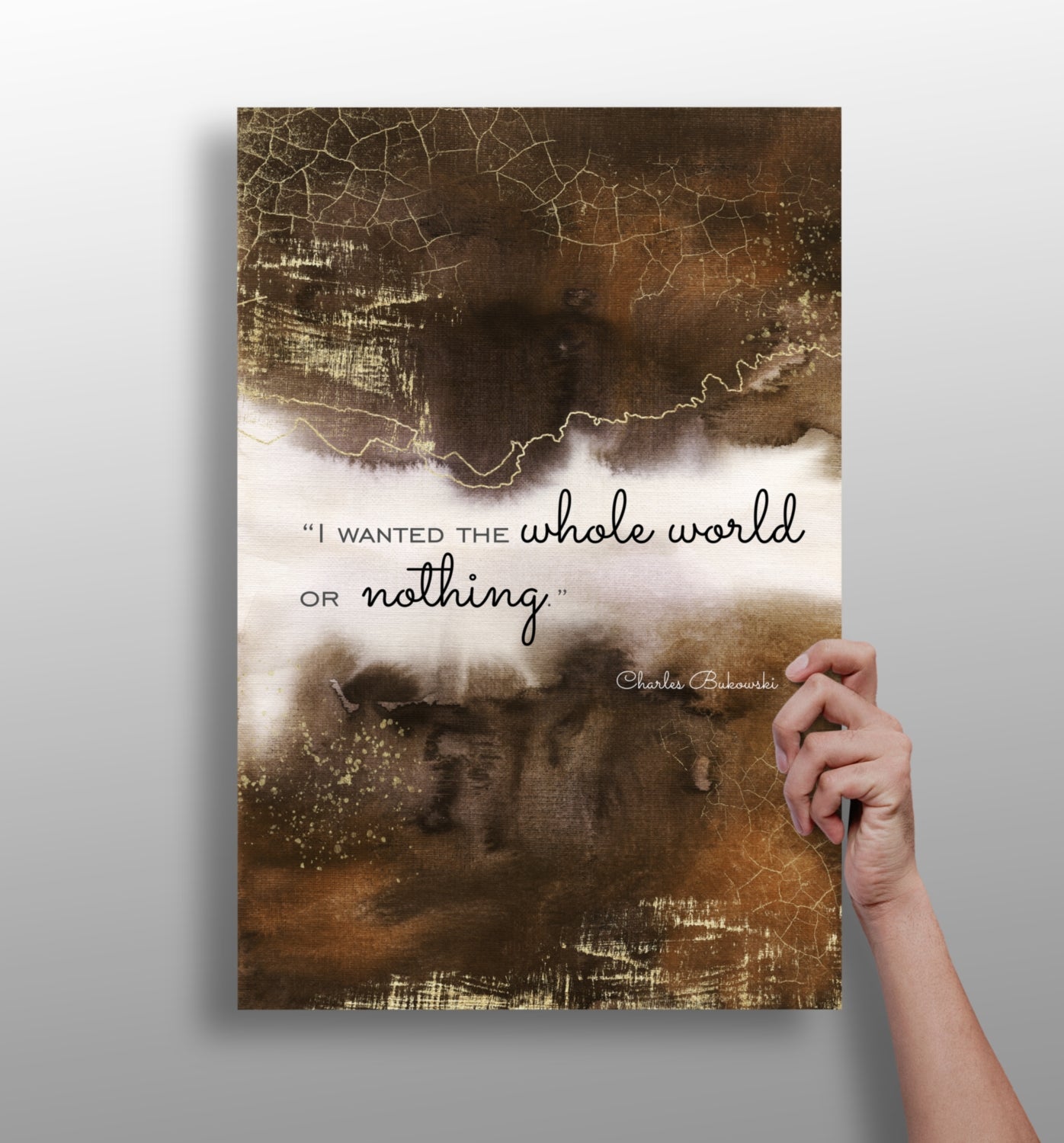 Bukowski Aluminum Print.