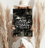 April Showers Aluminum Print.