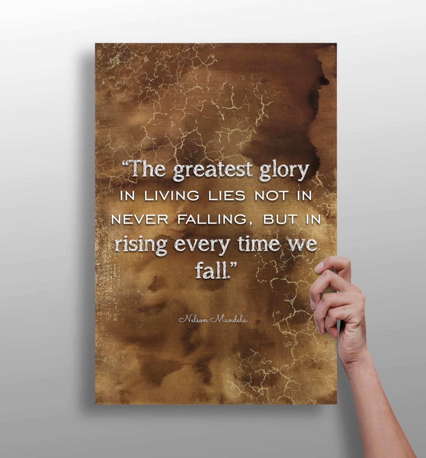 Nelson Mandela Aluminum Print.