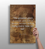 Nelson Mandela Aluminum Print.