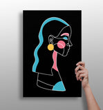 Line Art V2 Aluminum Print.