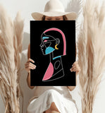 Line Art V3 Aluminum Print.