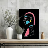 Line Art V3 Aluminum Print.